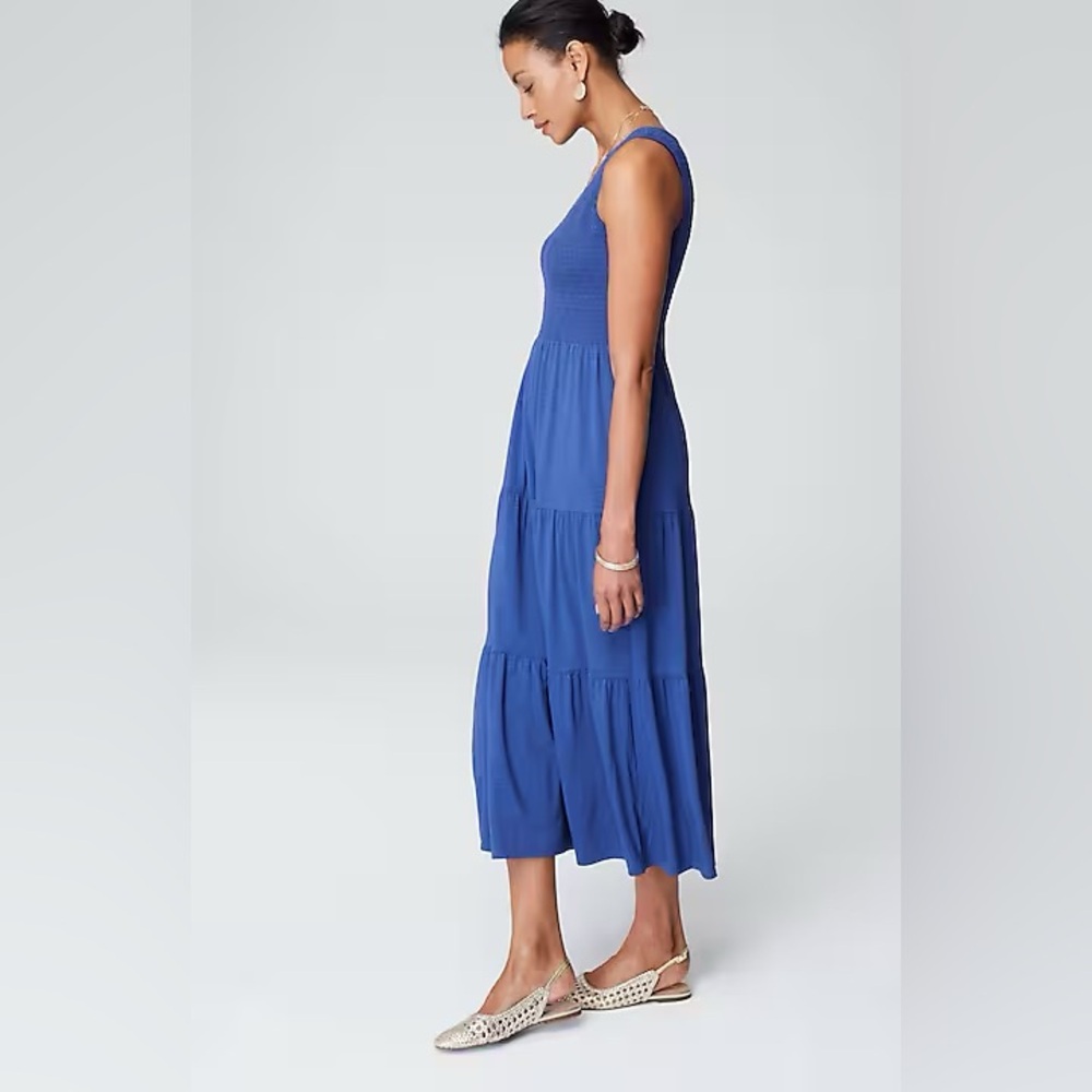 Blue Sleeveless Maxi Dress